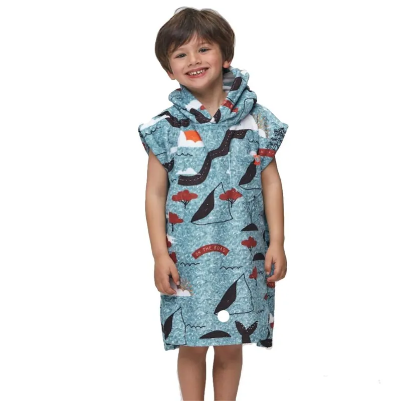 After Babies Poncho Sketchbook Blue Top-Angebot