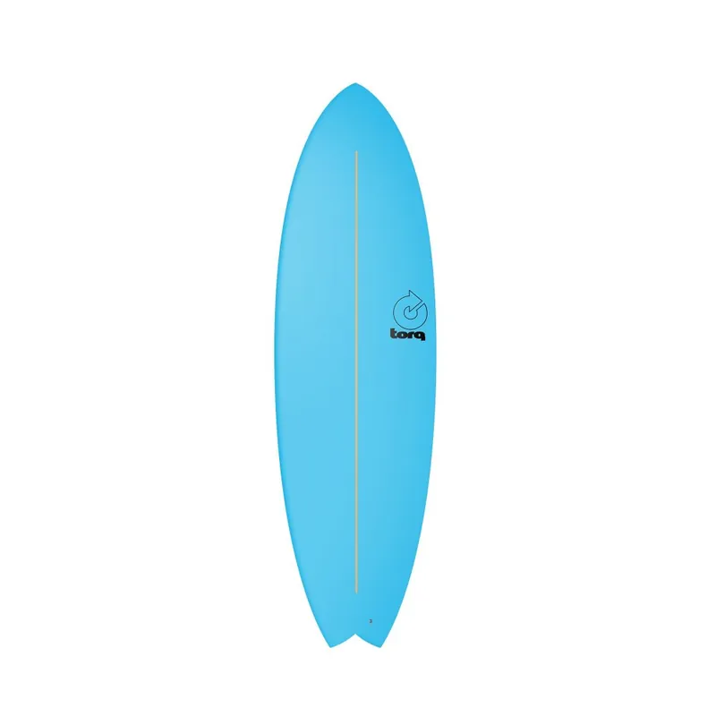 Schnäppchen Surfboard TORQ Softboard 5.11 Mod Fish Blau