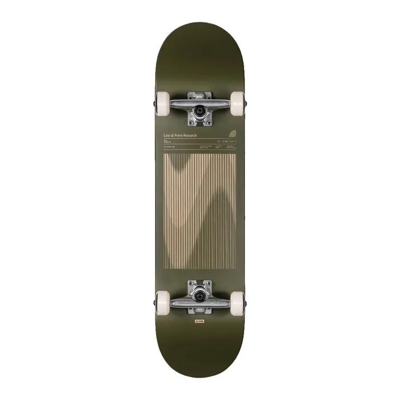 Globe G1 Lineform 8.0 Complete Komplettboard Skateboard Olive Schnäppchen