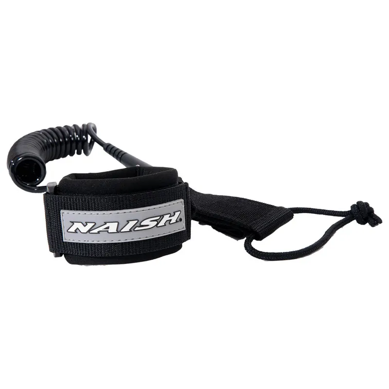 Naish S26 Board & Wing Coil Leash 5‘0" Black Meistverkauft