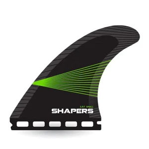 Shapers Fins Small AirLite Tri-Fin Set Black/Green Jetzt Kaufen