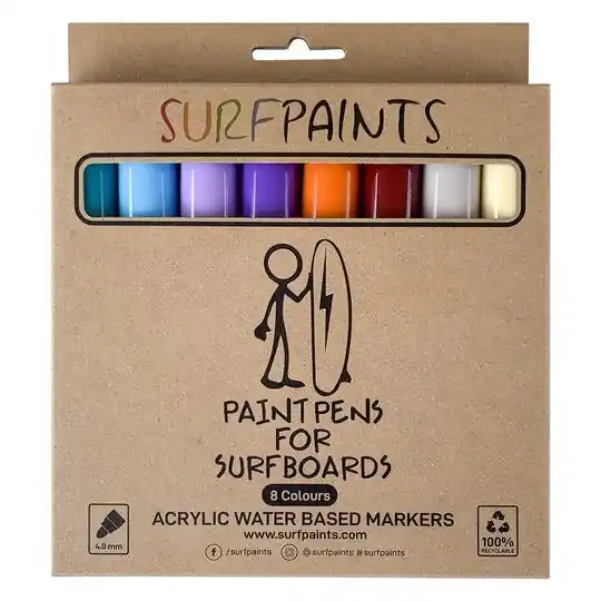 Surfpaints Paintpens for Surfboards wasserbasierte Marker Stifte Pastel Sichere Zahlung