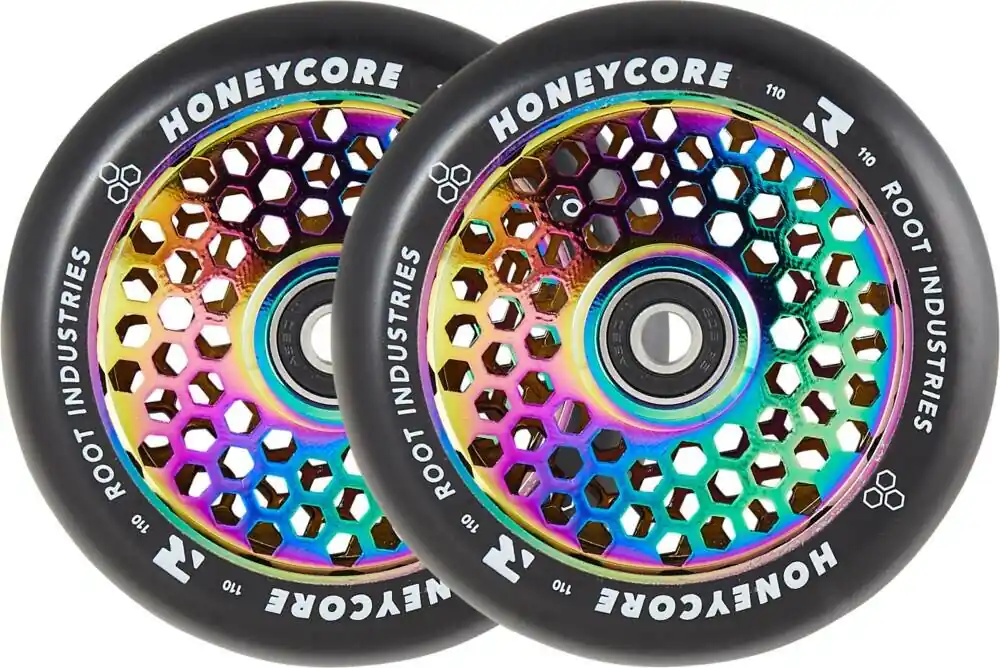 Günstig Root Honeycore 110mm Rolle schwarz/Neochrome