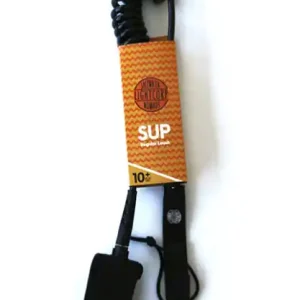 Light Corp SUP Spiral Coil Leash 9mm 10‘0" Black Heißes Angebot