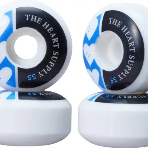 Heart Supply Squad Skateboard Rollen 4 Stk.55mm Blau Neue Ware