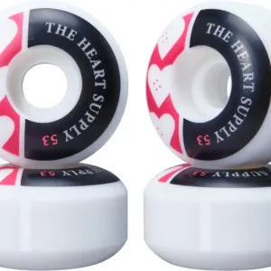 Heart Supply Squad Skateboard Rollen 4 Stk.53mm Rot Aktuell