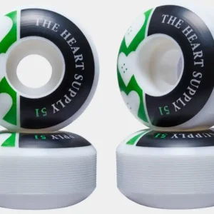 Heart Supply Squad Skateboard Rollen 4 Stk.51mm Grün Meistverkauft