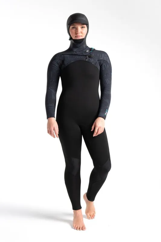 Sichere Zahlung C-Skins ReWired Hooded Women Steamer 6/5/4 Neoprenanzug Black XXS 8 (US2 / UK4)