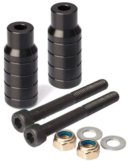 Kracherpreis Apex Grind Stunt Scooter Pegs- Schwarz