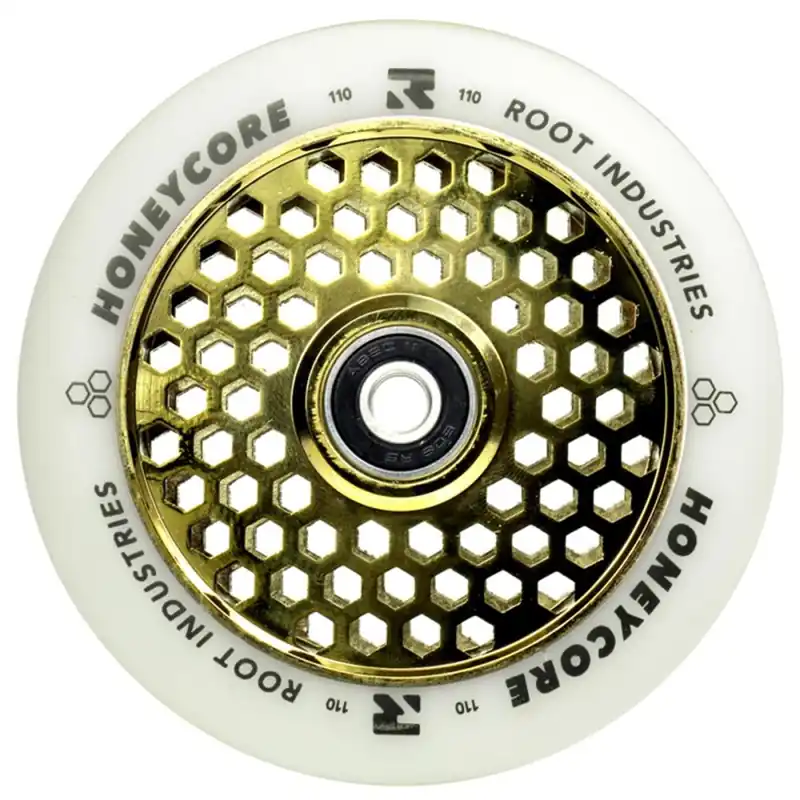 Root Honeycore 110mm Rollen Weiß/Gold Garantierte Lieferung