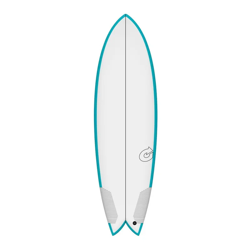 Surfboard TORQ TEC Twin Fish 5.10 Rail Türkis Top-Preis