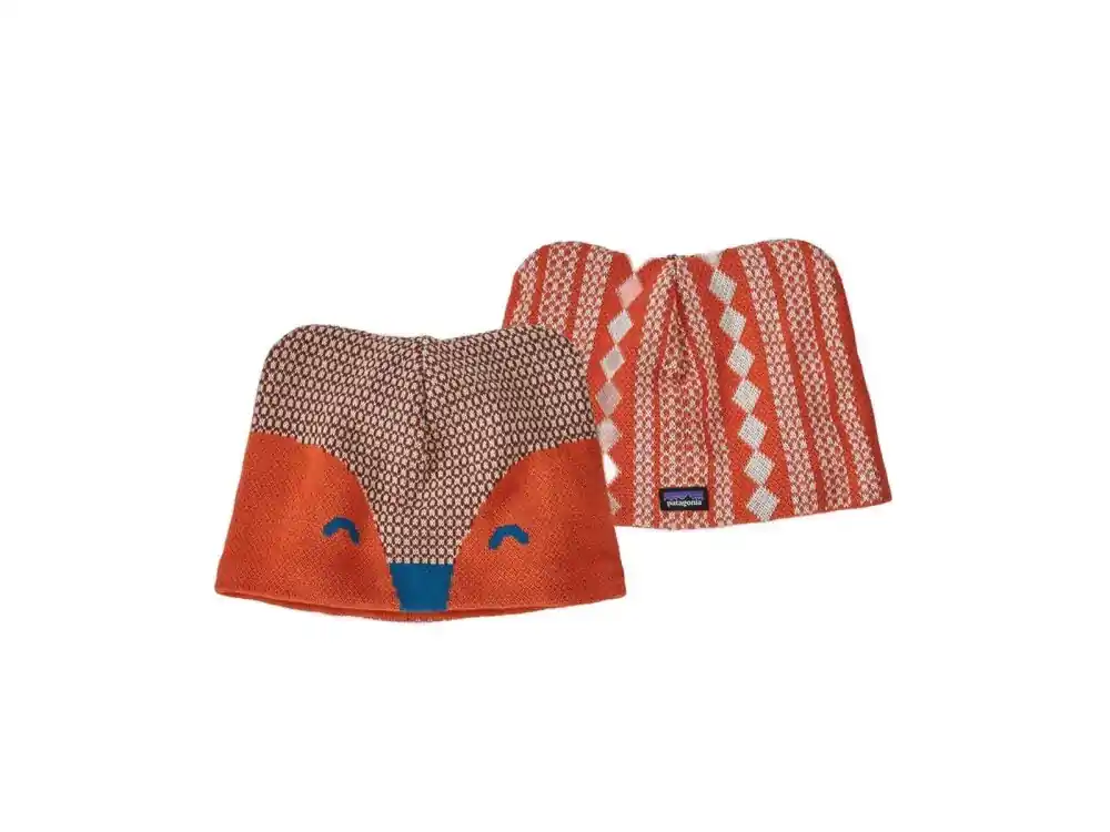 Preisreduziert Patagonia Baby Animal Friends Beanie Fox Henna Brown 12-24 Monate