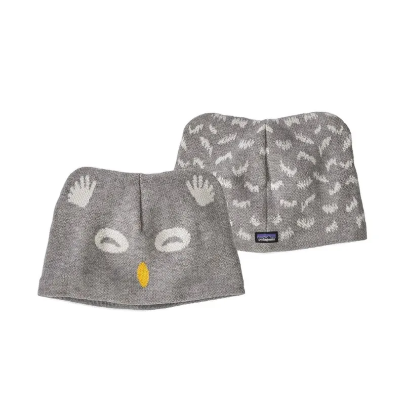 Patagonia Baby Animal Friends Beanie Owl Drifter Grey Saisonangebot