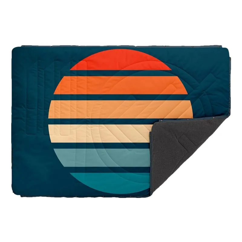 Direktkauf Voited Fleece Pillow Blanket Sunset Stripe