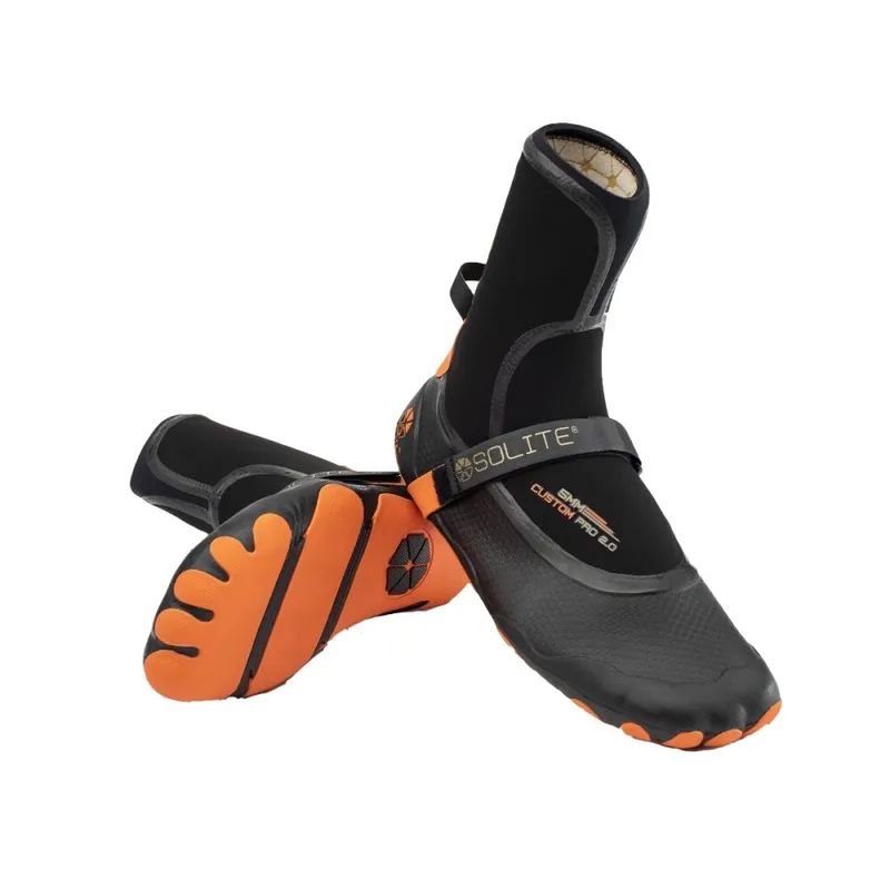 Solite 5mm Custom Pro 2.0 Anpassbarer Neoprenschuh Black/Orange 47 (US13) Sonderaktion