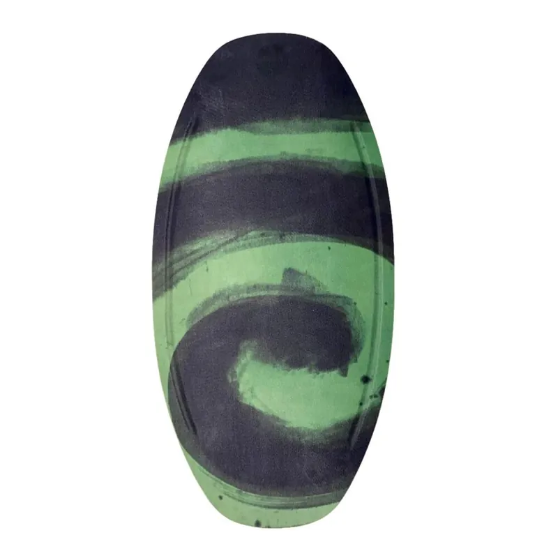 HW-Shapes Freestyle Skimboard V2 95 Epoxyart Swirl Green Black Kracherpreis