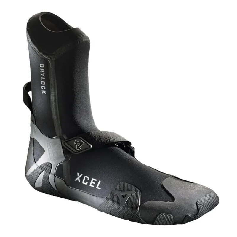 Xcel Drylock Roundtoe Boot 7mm Neoprenschuh Black/Grey 38 (US 6) Heißes Angebot