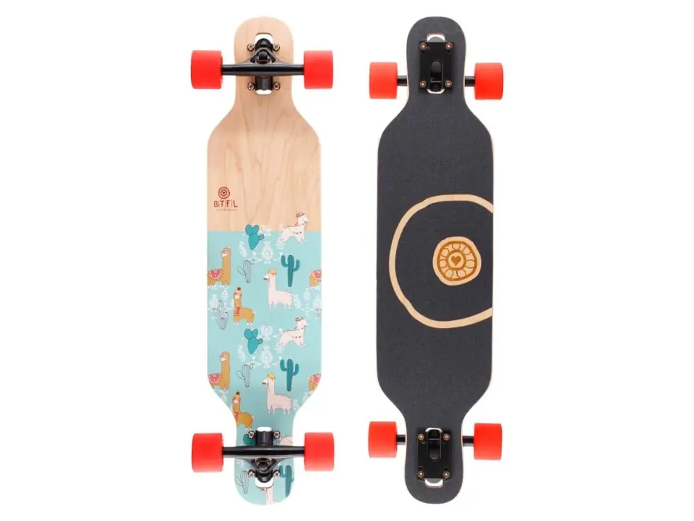 BTFL Maya Lama Dropthrough Kidslongboard Komplettlboard Top-Angebot