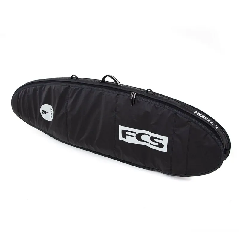 Direkt Vom Hersteller FCS Boardbag Travel 1 Funboard Black/Grey Surfboard Cover 7.0