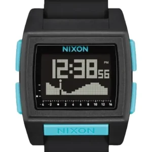 Nixon Base Tide Pro Surfuhr Tidenuhr All Black/ Blue Jetzt Kaufen