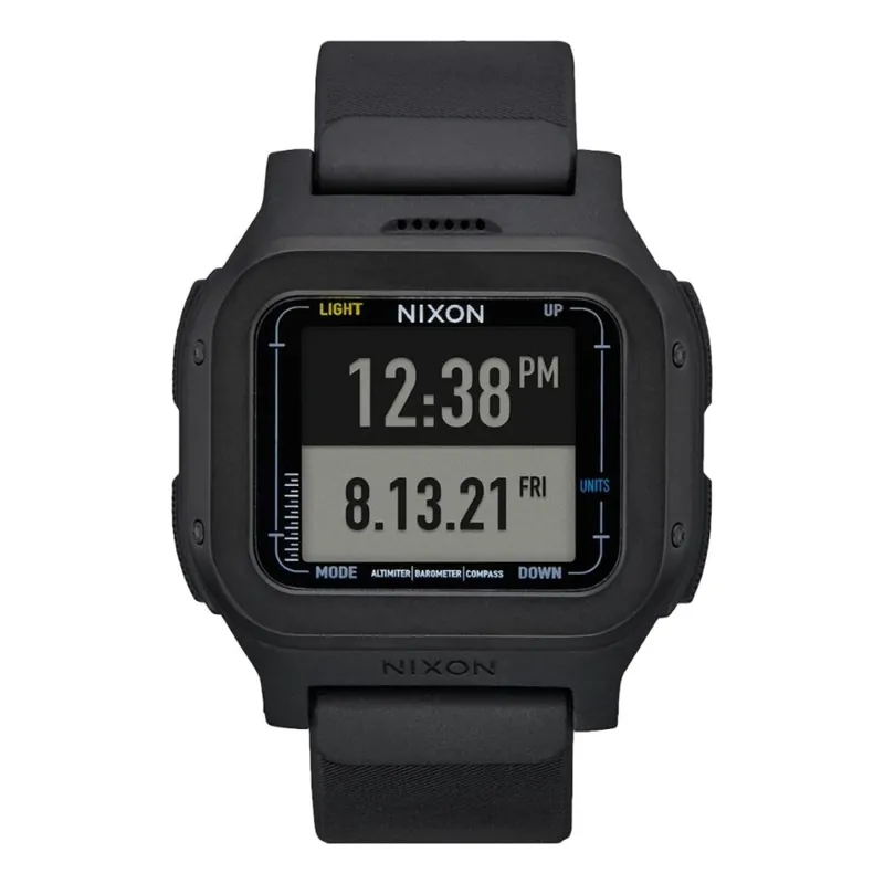 Nixon Regulus Expedition Surfuhr Tidenuhr All Black Neu