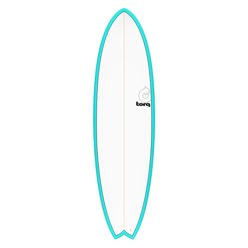 Surfboard TORQ TET 6.10 MOD Fish Blau Pinline Markenprodukt