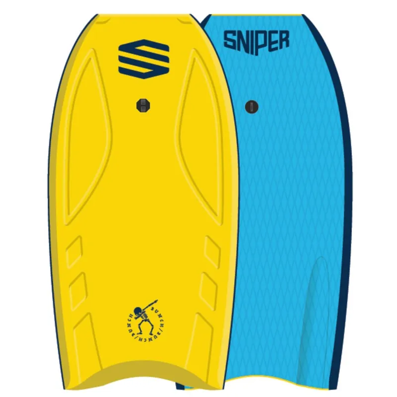 SNIPER Bodyboard Bunch II EPS Stringer 42,5 Gelb Finale Aktion