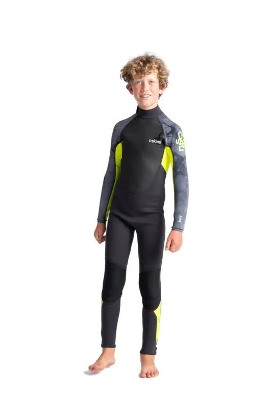 Letzte Chance C-Skins Element Junior Steamer 3/2 Neoprenanzug Antracite Yellow 5 Jahre / S