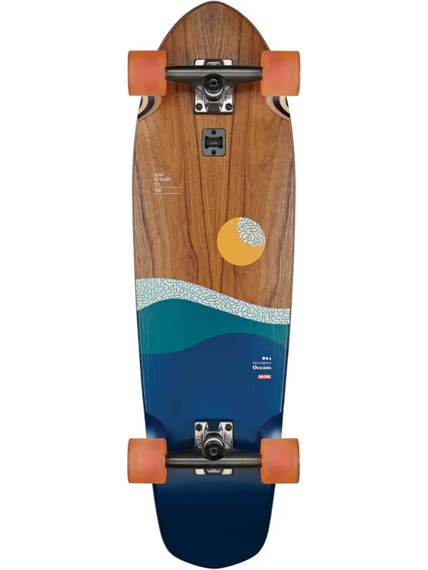 Top-Preis Globe Big Blazer 32" Longboard Komplettboard Teal/ Oceans