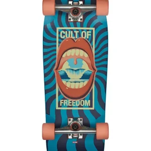 Globe Dealer 29,5" Longboard Komplettboard Cult of Freedom/ Blue Schnäppchen