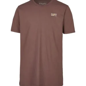 Cleptomanicx T-Shirt Basic Tee Möwe Dyed Decadent Chocolate Geprüft