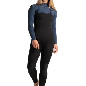 Wochenendangebot C-Skins Solace 4/3 Frauen Neoprenanzug Black/Bluestone Tropical/Cascale Blue L (US10 - UK12)