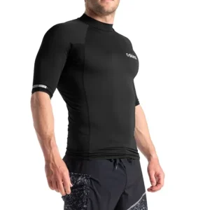 Neue Kollektion C-Skins NuWave Basics Mens Short Sleeve Rash Guard Black