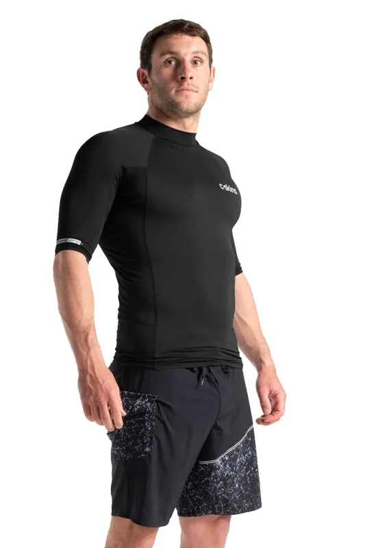 Neue Kollektion C-Skins NuWave Basics Mens Short Sleeve Rash Guard Black