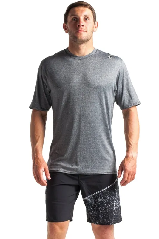 Heißes Angebot C-Skins NuWave Mens Short Sleeve T-Shirt Black Heather