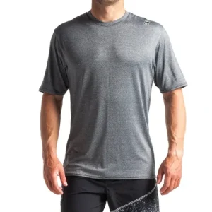 C-Skins NuWave Mens Short Sleeve T-Shirt Black Heather XL Neuheit