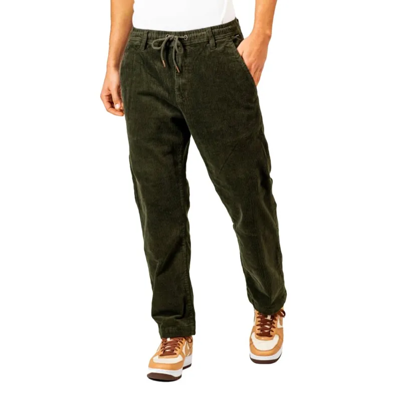 Reell Reflex Loose Chino Hose Dark Green Cord LL Highlight