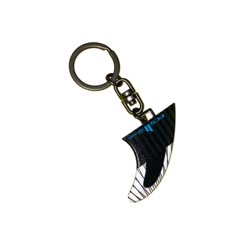 Saisonangebot FCS 2 Fin Key Ring Schlüsselanhänger PC Finne Black 2023 Performer (Blau)