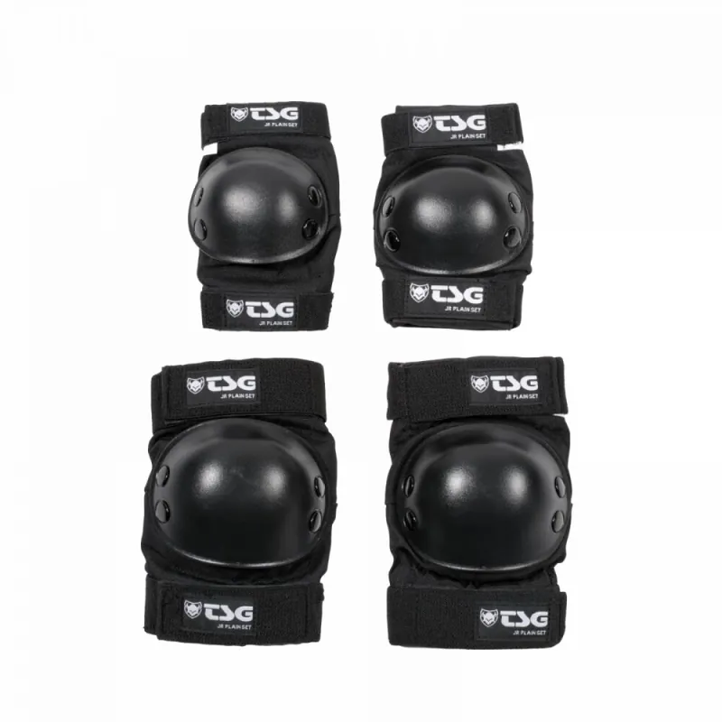 Begrenztes Angebot TSG Junior Plain Schonerset Black Ellenbogen und Knie