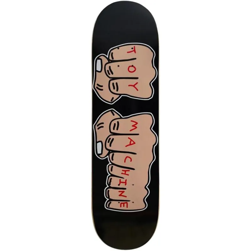 Toy-Machine Skateboarddeck Fists 8.0" Black Top-Seller
