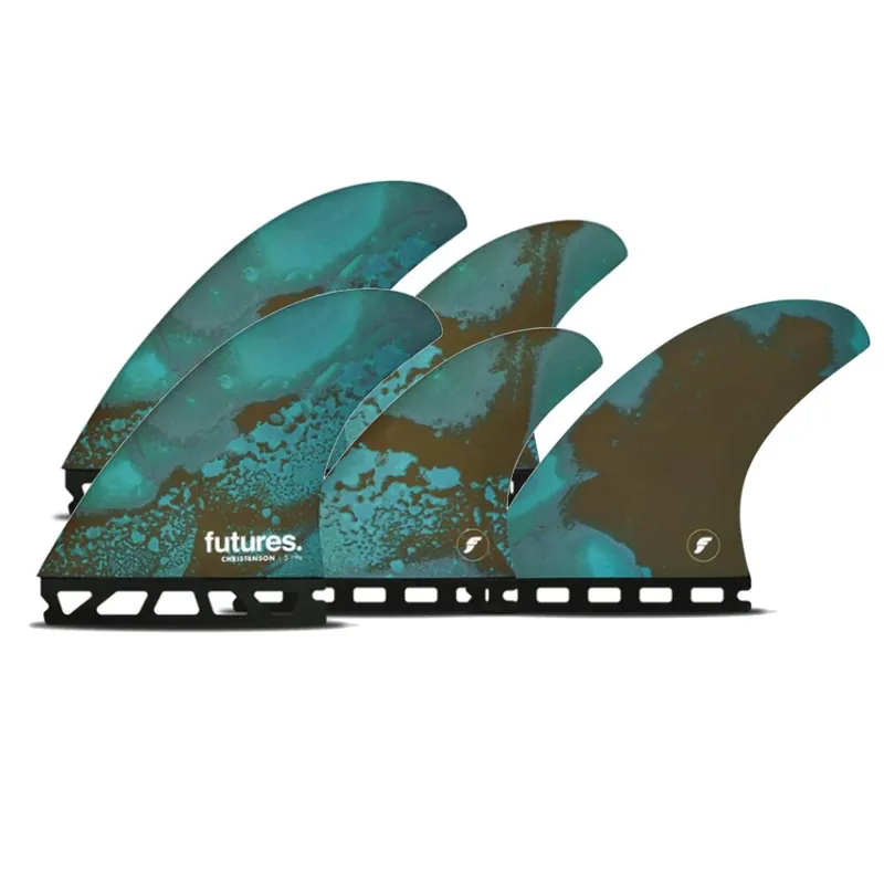 FUTURES Quad Thruster 5 Fin Set Christenson Honeyc Sichere Zahlung