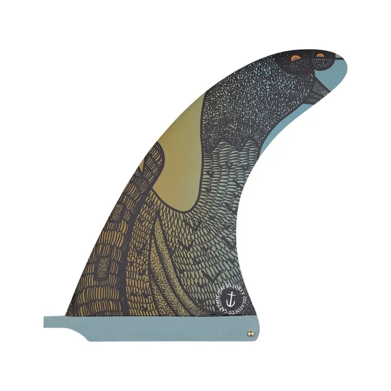 Captain Fin Corey Colapinto 9.5" US-Box Longboardfinne Multicolor Zertifiziert