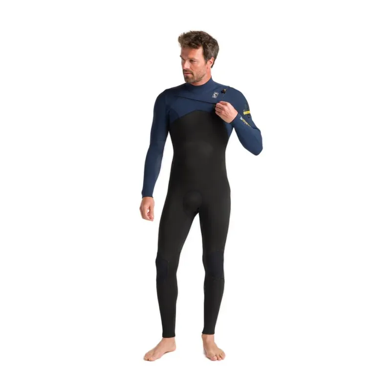 C-Skins NuWave Session 4/3 Frontzip Neoprenanzug Black/Bluestone/Saffron S Top-Seller