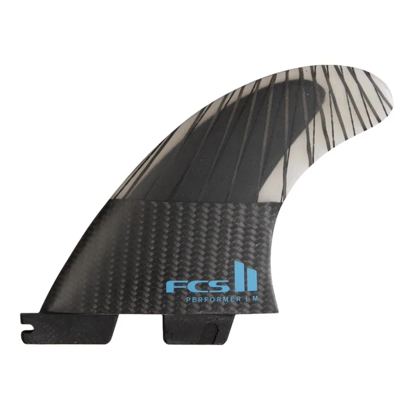 Neu FCS 2 Performer PC Carbon Tri Fins (M) Tranquil Blue
