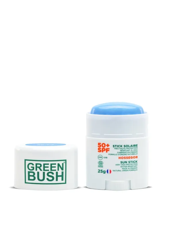 Greenbush Organic SPF50+ Sonnenstick blau Stick Solaire Neue Kollektion