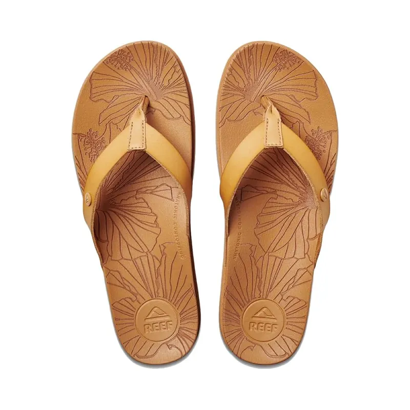 Reef Zehentrenner Cushion Porto Cruz Womens Sand Natural Begrenztes Angebot