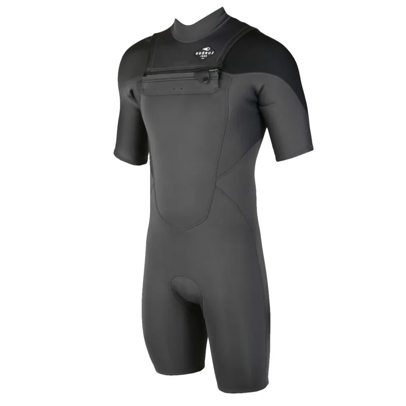 Solange Der Vorrat Reicht Soöruz Shorty Fly Frontzip 2/2mm grey XXL (56)