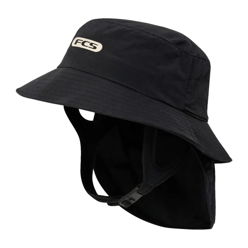 Billig FCS Essential Surf Bucket Hat Black XL