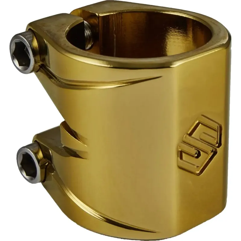 Striker Essence Double V2 Stunt Scooter Clamp Gold Chrome Bestpreis