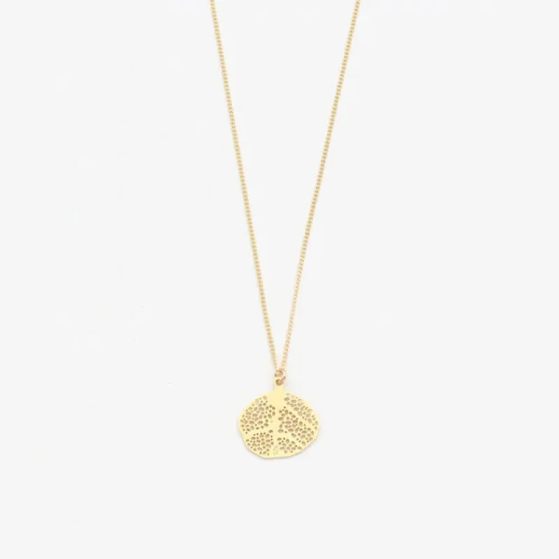 Geprüft Jewelberry Kette Small Coral Leaf vergoldet